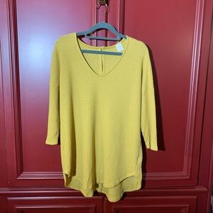 Waffle knit women’s top